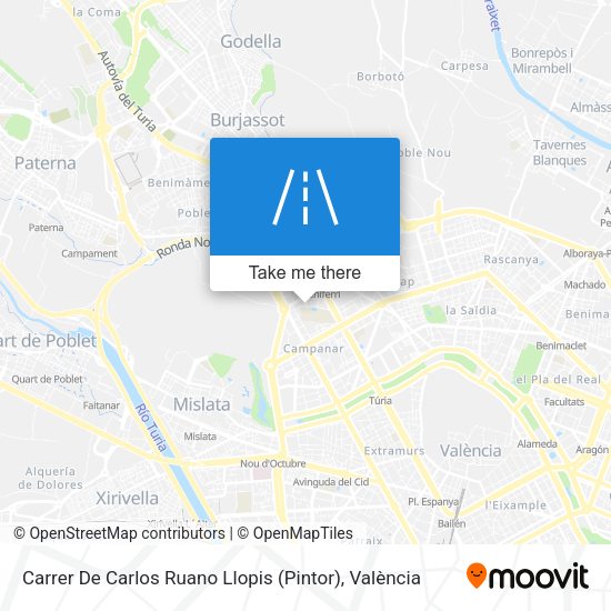 Carrer De Carlos Ruano Llopis (Pintor) map