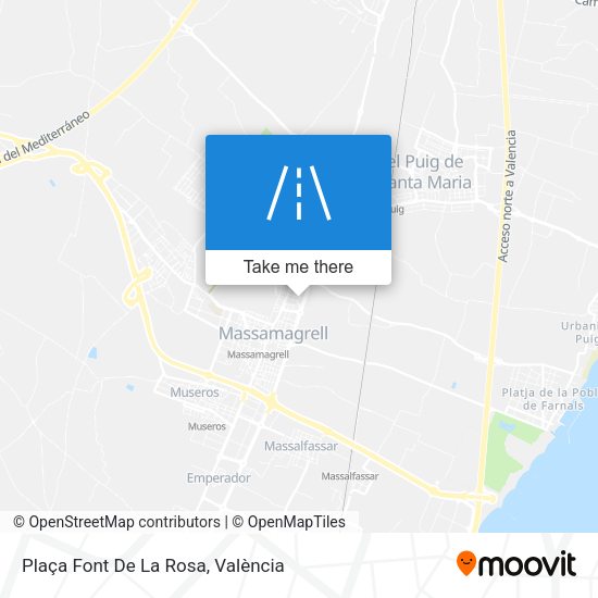 Plaça Font De La Rosa map
