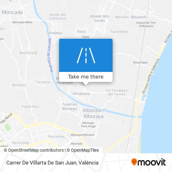 Carrer De Villarta De San Juan map