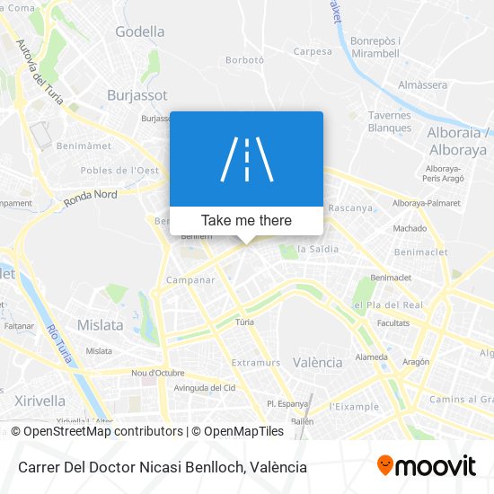 mapa Carrer Del Doctor Nicasi Benlloch