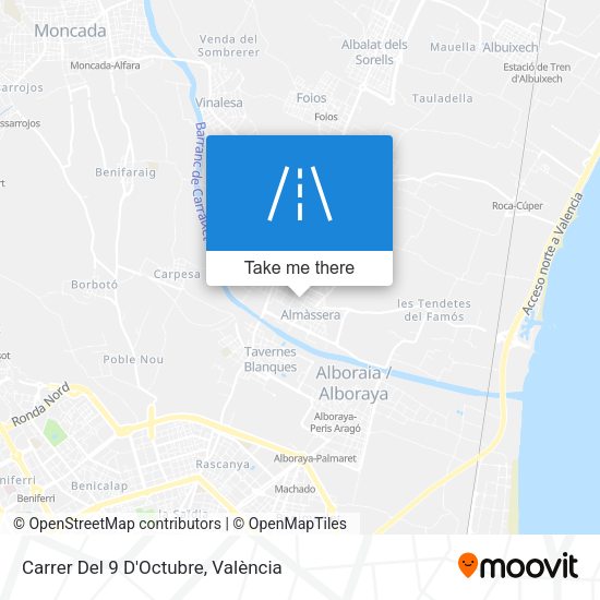 Carrer Del 9 D'Octubre map