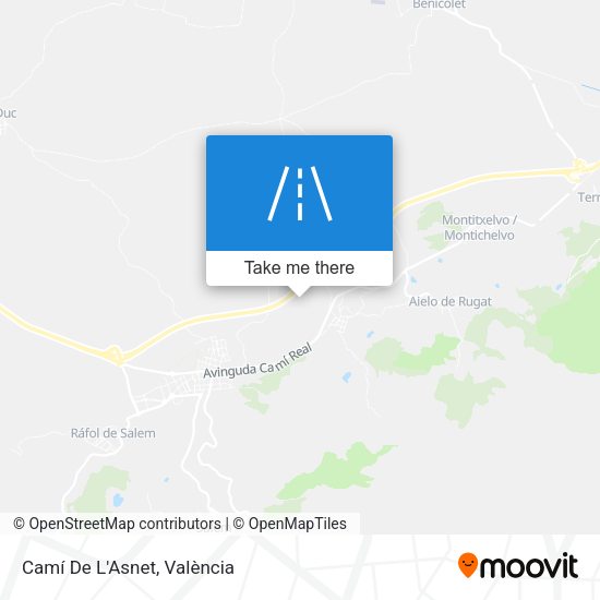 Camí De L'Asnet map