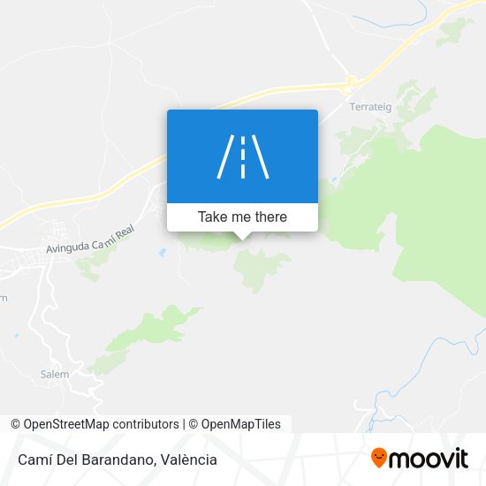 Camí Del Barandano map