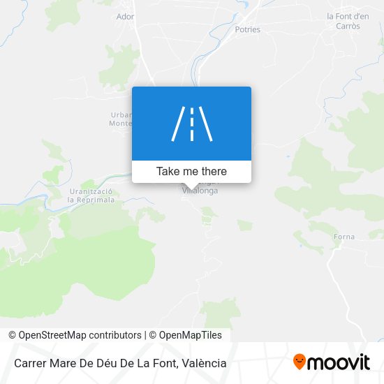 Carrer Mare De Déu De La Font map