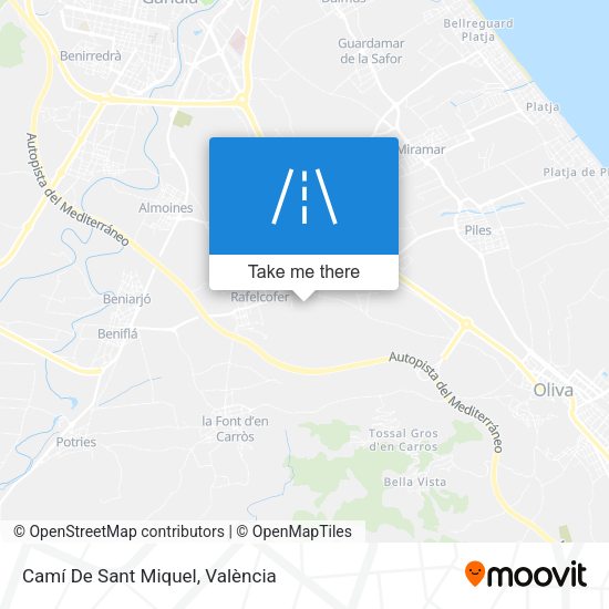 Camí De Sant Miquel map