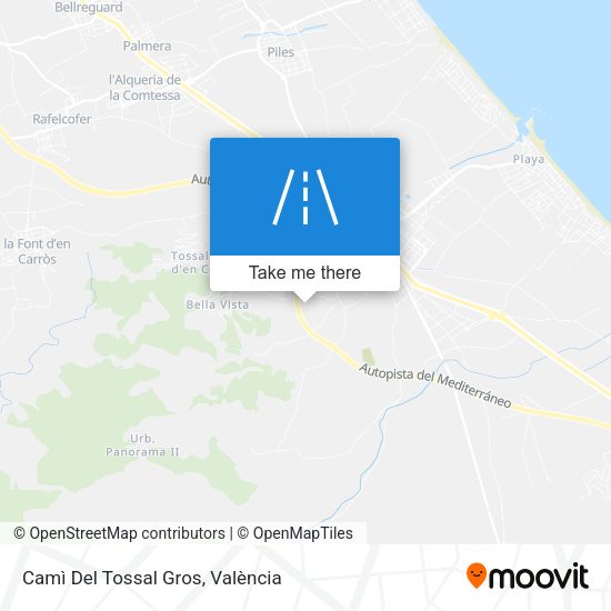 Camì Del Tossal Gros map