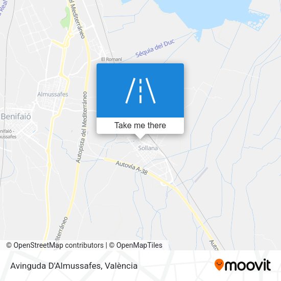 Avinguda D'Almussafes map