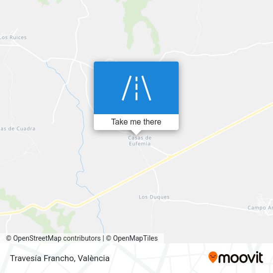 Travesía Francho map