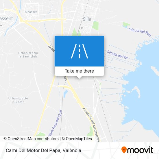 Camí Del Motor Del Papa map