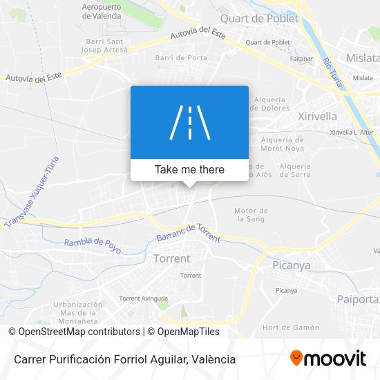 Carrer Purificación Forriol Aguilar map