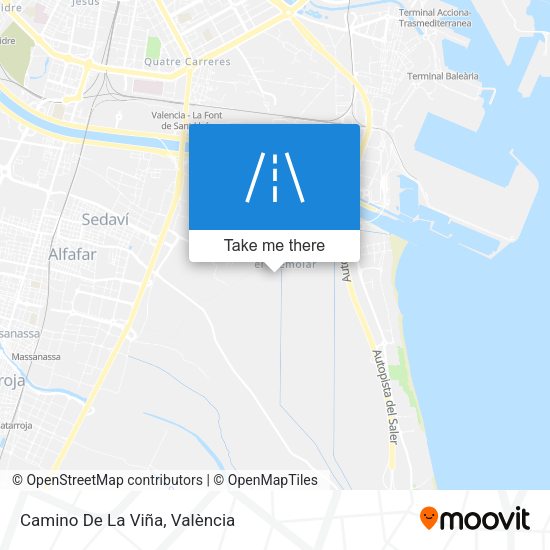 Camino De La Viña map