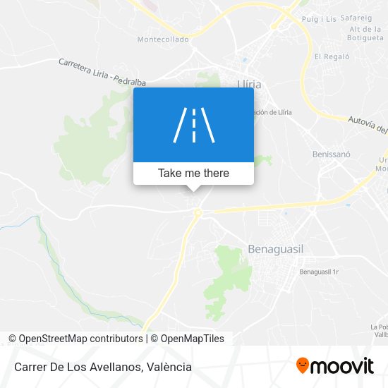 Carrer De Los Avellanos map