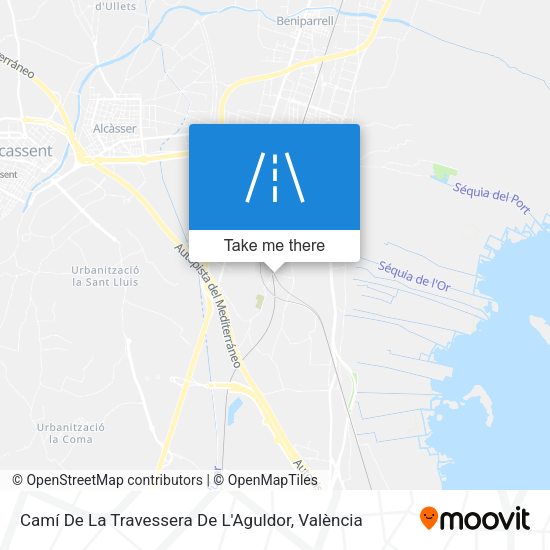 Camí De La Travessera De L'Aguldor map