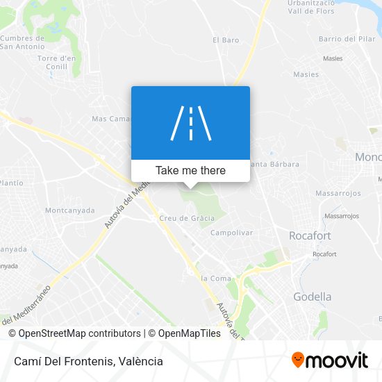 Camí Del Frontenis map