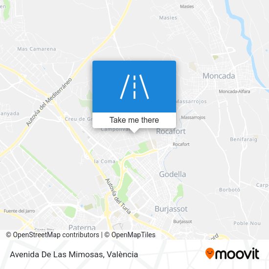 Avenida De Las Mimosas map