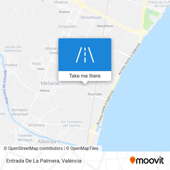 Entrada De La Palmera map