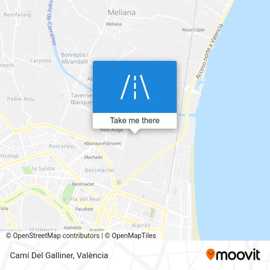 Camí Del Galliner map