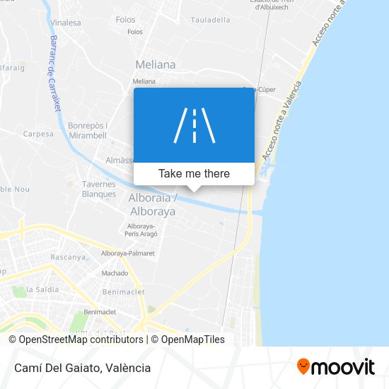 Camí Del Gaiato map