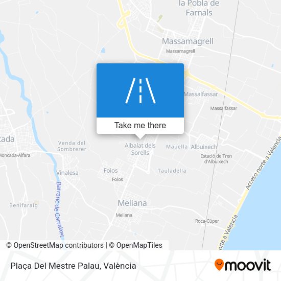 Plaça Del Mestre Palau map