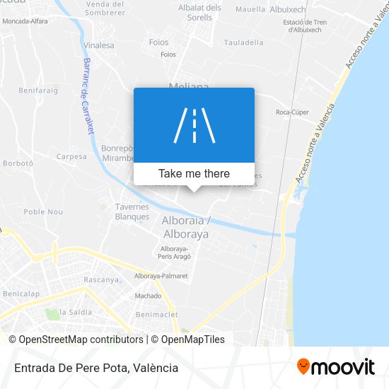 Entrada De Pere Pota map