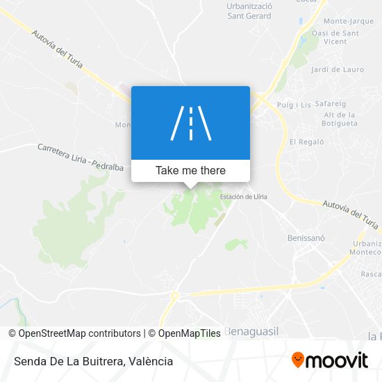 Senda De La Buitrera map