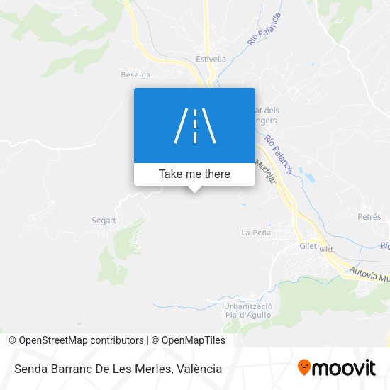 Senda Barranc De Les Merles map