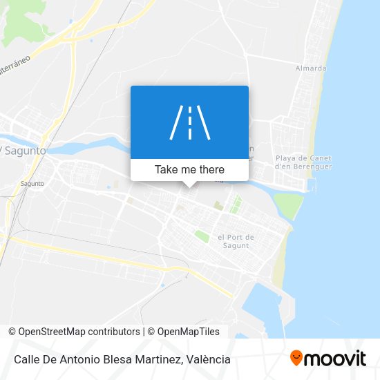 Calle De Antonio Blesa Martinez map