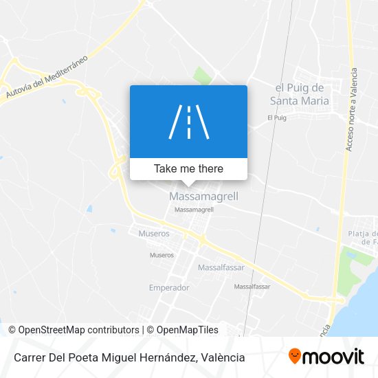 Carrer Del Poeta Miguel Hernández map