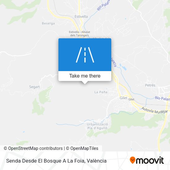 Senda Desde El Bosque A La Foia map