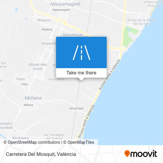 Carretera Del Mosquit map