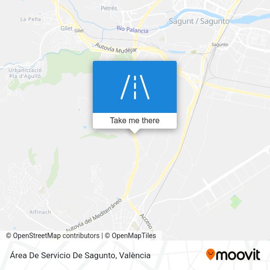 Área De Servicio De Sagunto map
