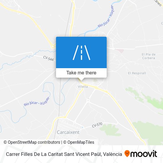 Carrer Filles De La Caritat Sant Vicent Paül map