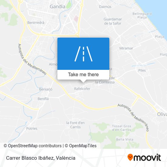 Carrer Blasco Ibáñez map