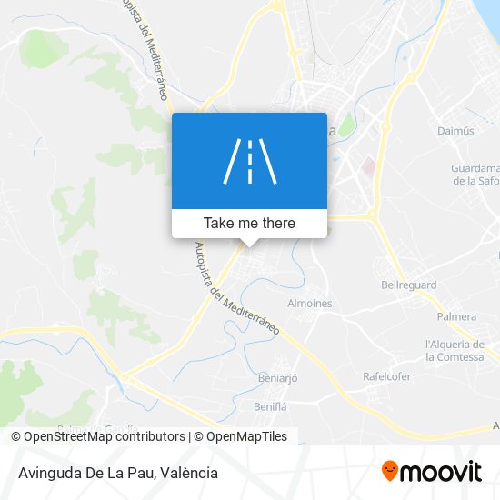 Avinguda De La Pau map