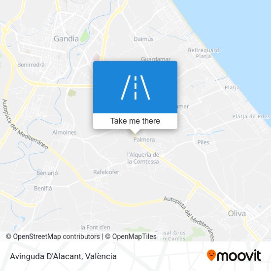 Avinguda D'Alacant map