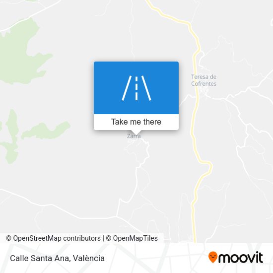 Calle Santa Ana map