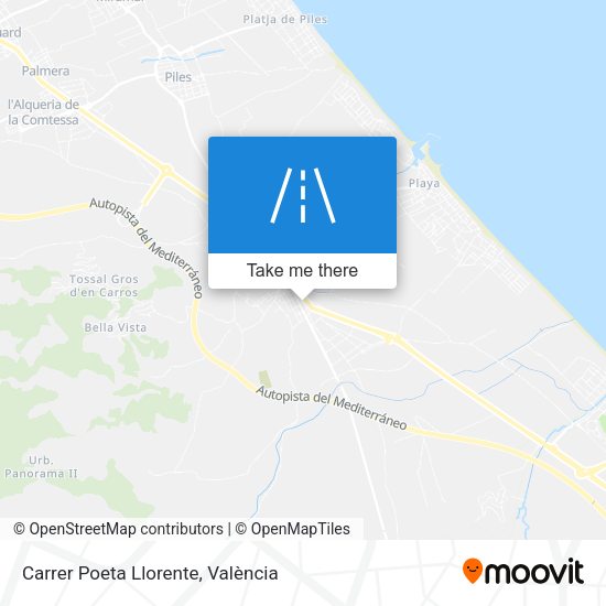 Carrer Poeta Llorente map