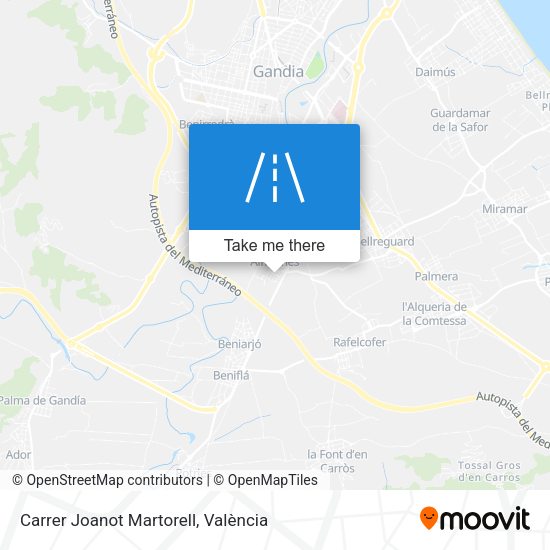 Carrer Joanot Martorell map