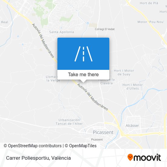 Carrer Poliesportiu map