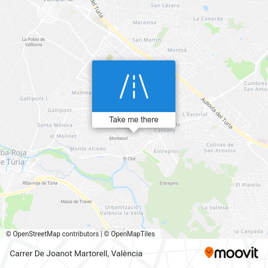 Carrer De Joanot Martorell map