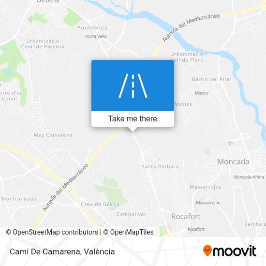Camí De Camarena map