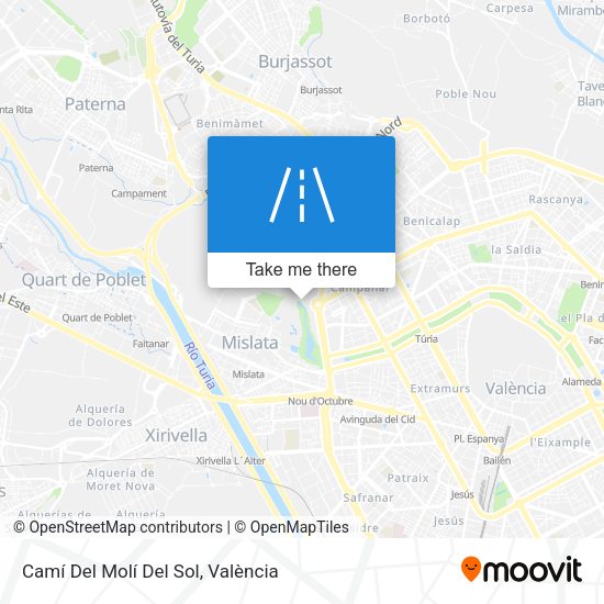 Camí Del Molí Del Sol map