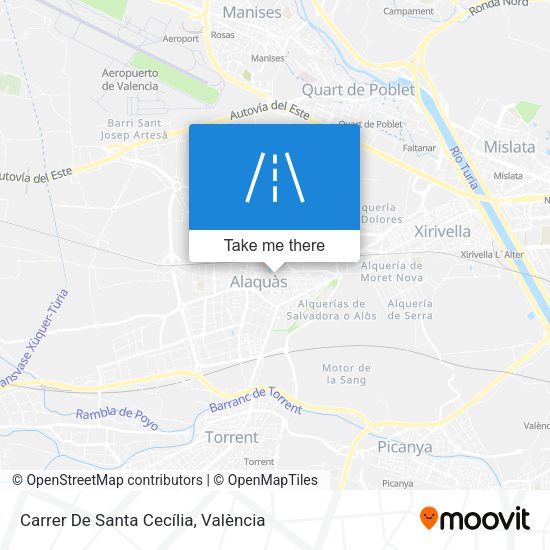 Carrer De Santa Cecília map