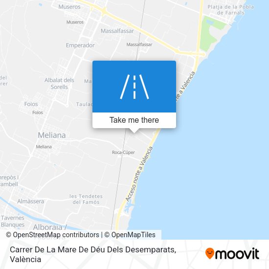 Carrer De La Mare De Déu Dels Desemparats map
