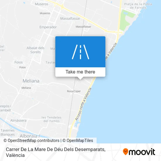 Carrer De La Mare De Déu Dels Desemparats map