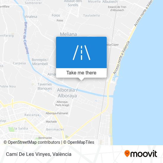 Camí De Les Vinyes map