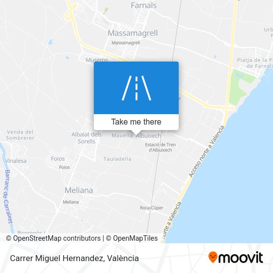 Carrer Miguel Hernandez map