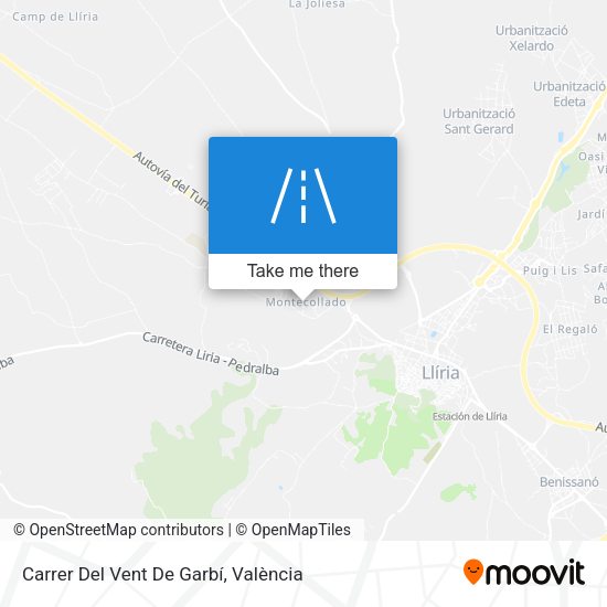Carrer Del Vent De Garbí map