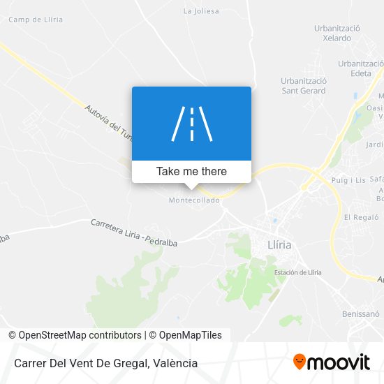 Carrer Del Vent De Gregal map