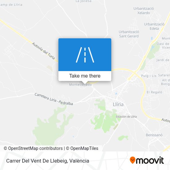 Carrer Del Vent De Llebeig map